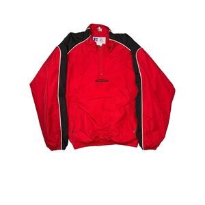 Russell Athletic Tampa Bay Buccaneers Windbreaker Jacket Men’s XL Half zip Red